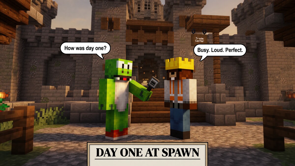 SupaYoshi and HippeBever6 at spawn